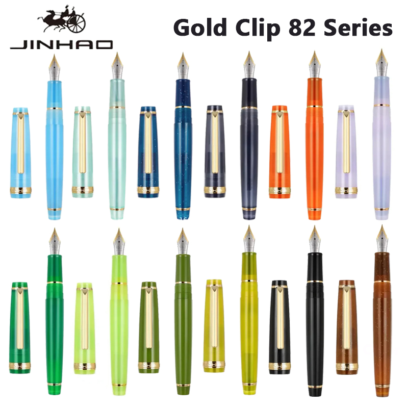 Office Stationery Supply Business - Jinhao 82 قلم حبر مشبك ذهبي
