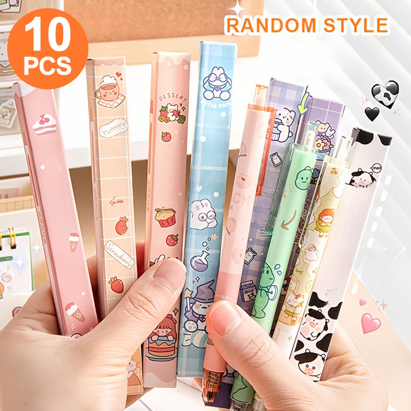 Office Stationery Supply Business - 10 أقلام جل فردية في صندوق