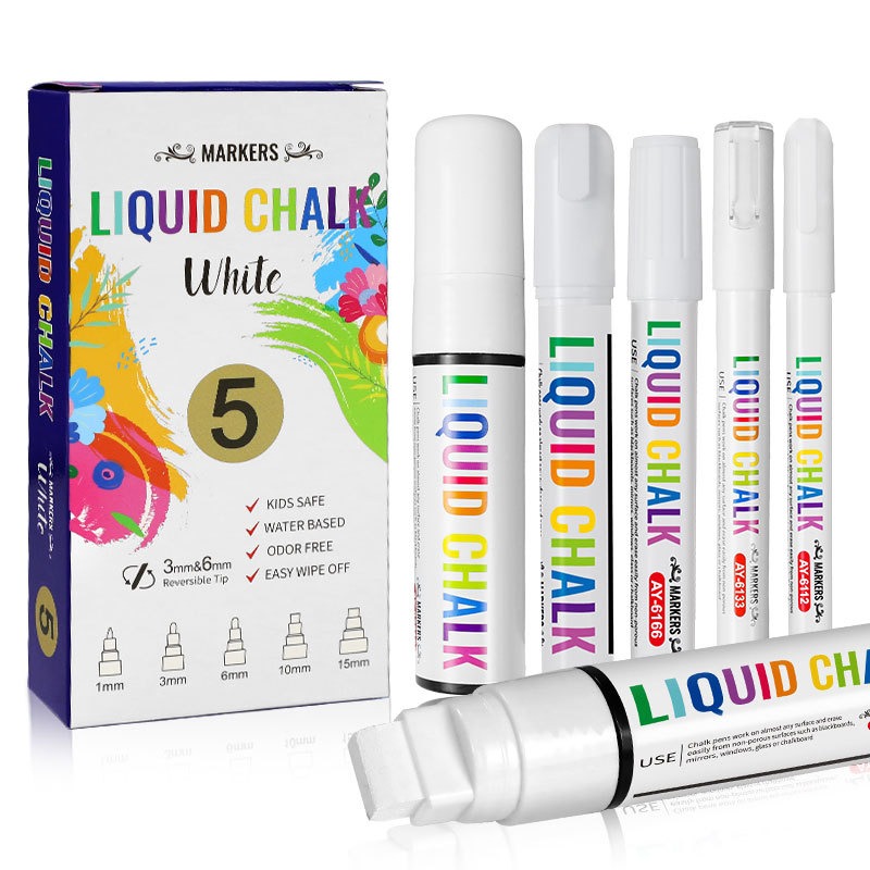 5 قطع/مجموعة علامات الطباشير ا - مراجعة Whiteboard Marker Set وسعره