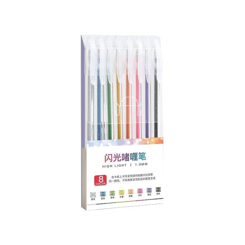 أقلام جل لامعة بـ 8/12/18 لونً - مراجعة Gel Ink Pen Set وسعره