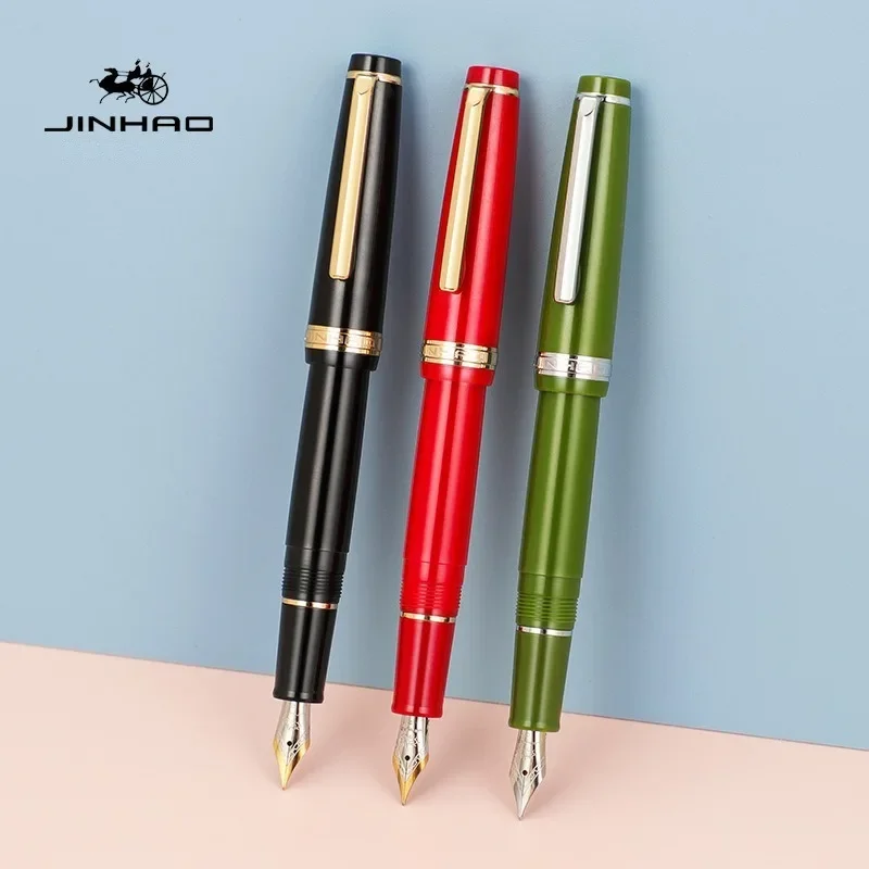 Jinhao 82 قلم حبر مشبك ذهبي EF - مراجعة Office Stationery Supply Business وسعره