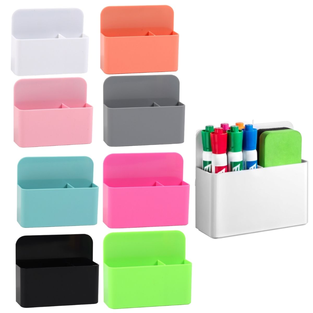 قطعتان من حامل أقلام مغناطيسي  - مراجعة Whiteboard Marker Set وسعره