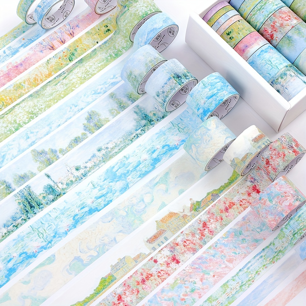 20 لفات خمر حديقة اشي الشريط م - مراجعة Washi Tape Set وسعره